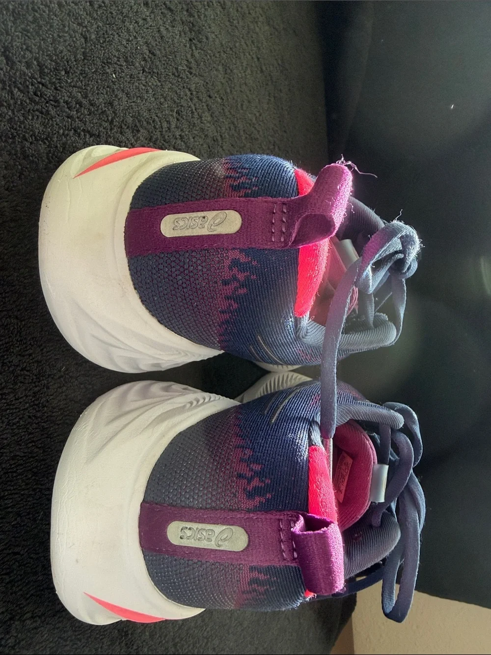 ASICS Women's Navy and Pink Running Shoes